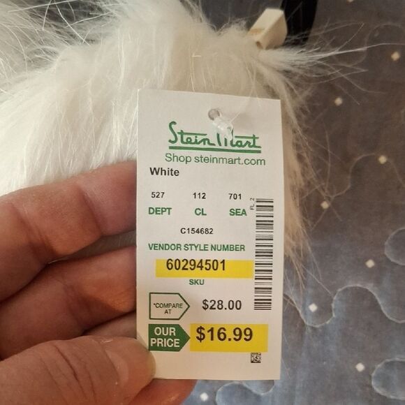 Fluffy White Ear muffs - Picture 3 of 5